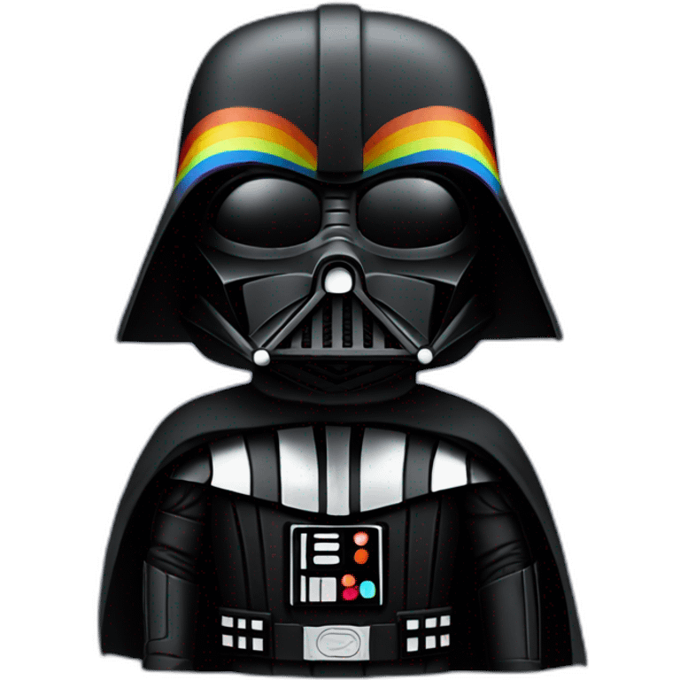 Rainbow dark vador emoji