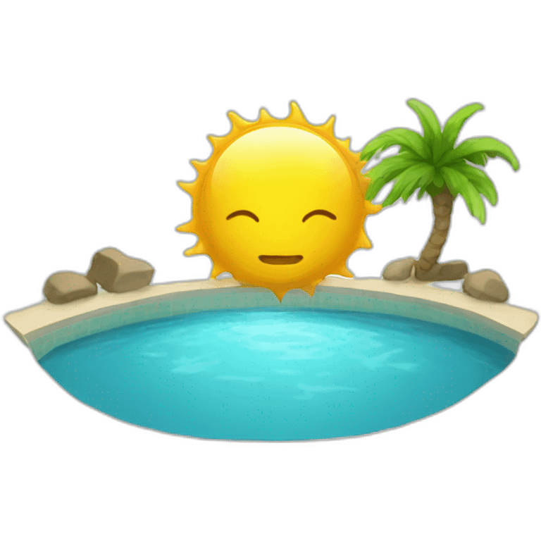 pool-sun emoji