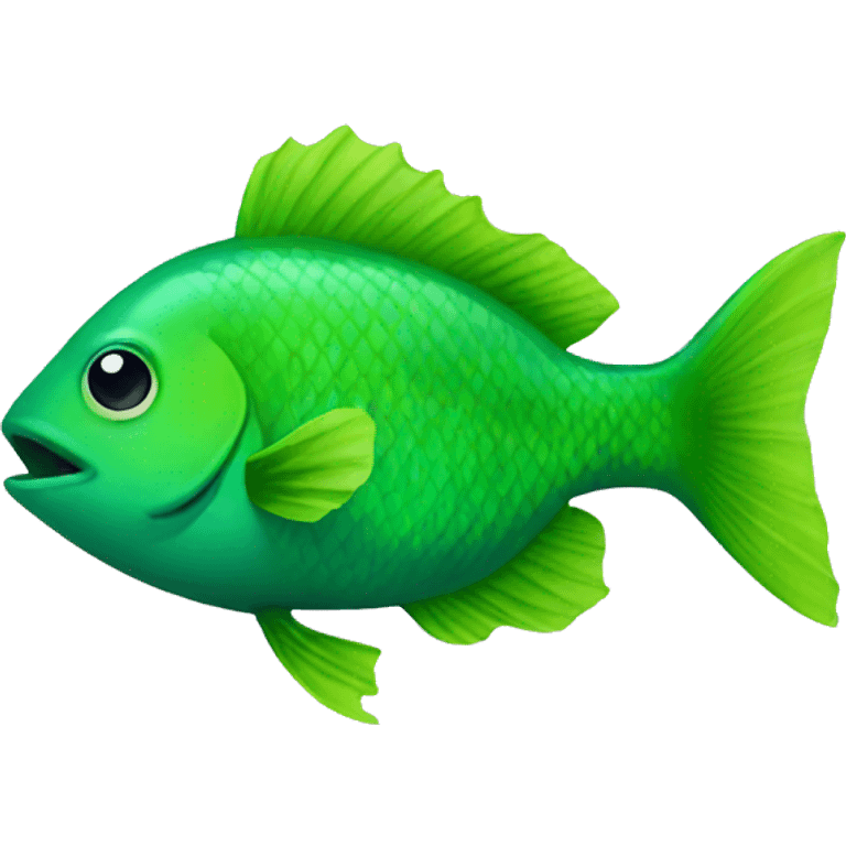 Green fish emoji