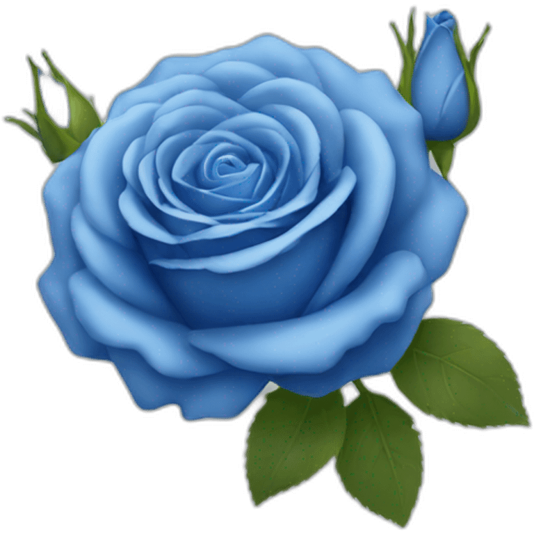 Rose bleu emoji