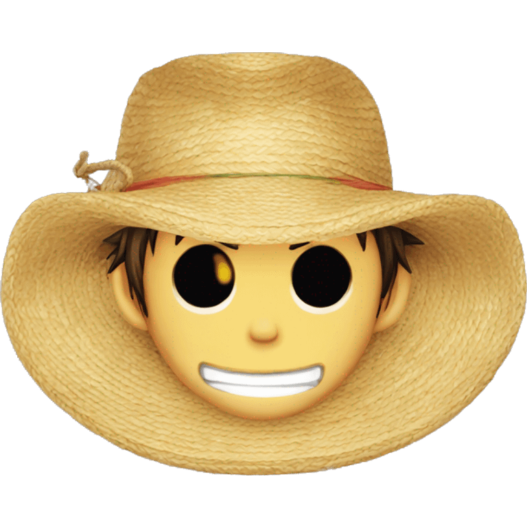 Luffy One Piece Straw Hat emoji