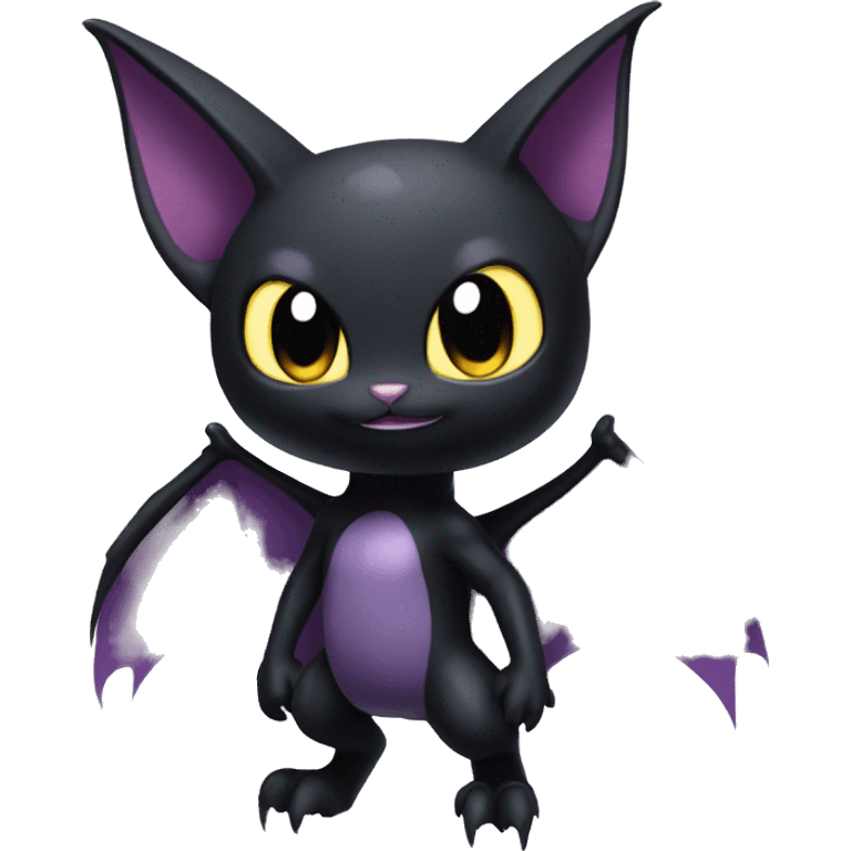 Cool Cute Edgy Dark Black Batty Chibi Noibat-Cat-Pokémon-Fakémon-hybrid emoji