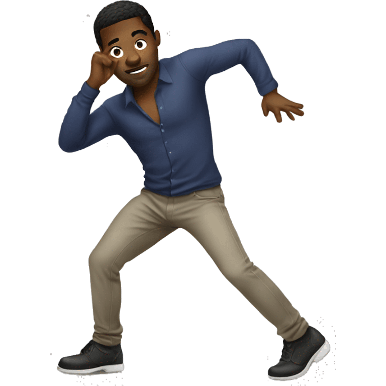 Black male twerking emoji