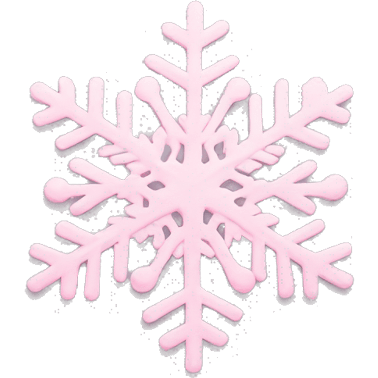 pastel pink snowflake  emoji