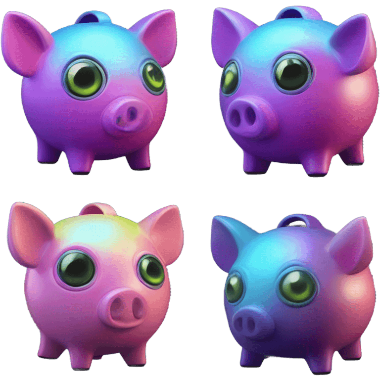 alien piggy bank money  emoji