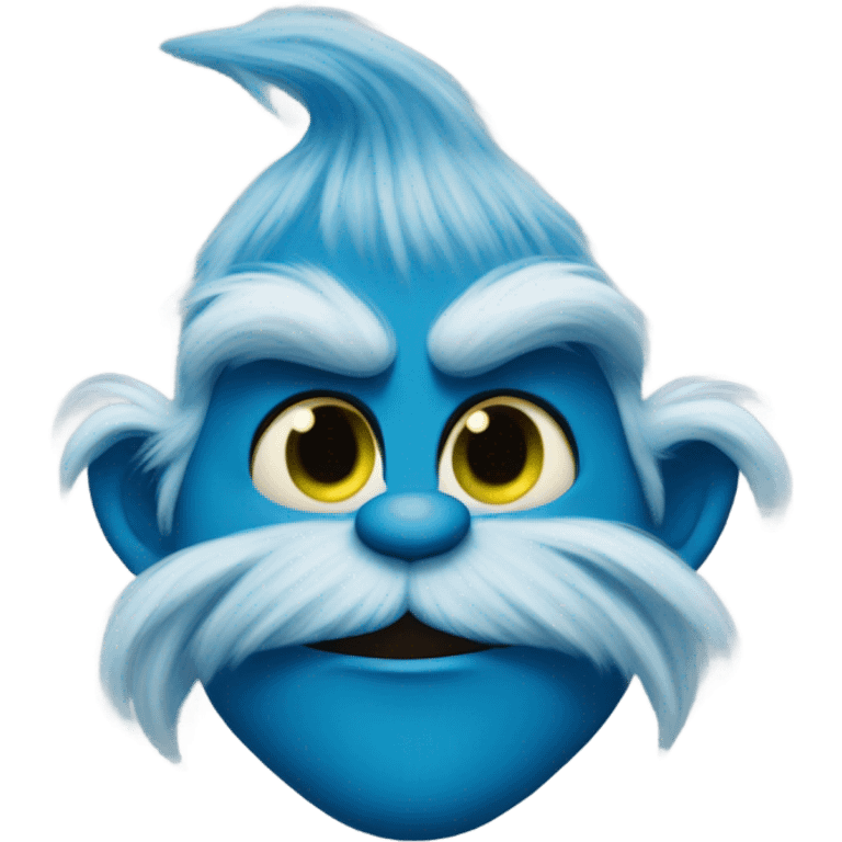 Blue grinch emoji