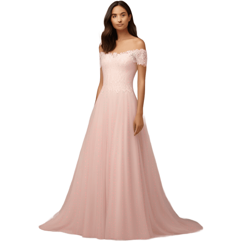 Sakura pink wedding dress emoji