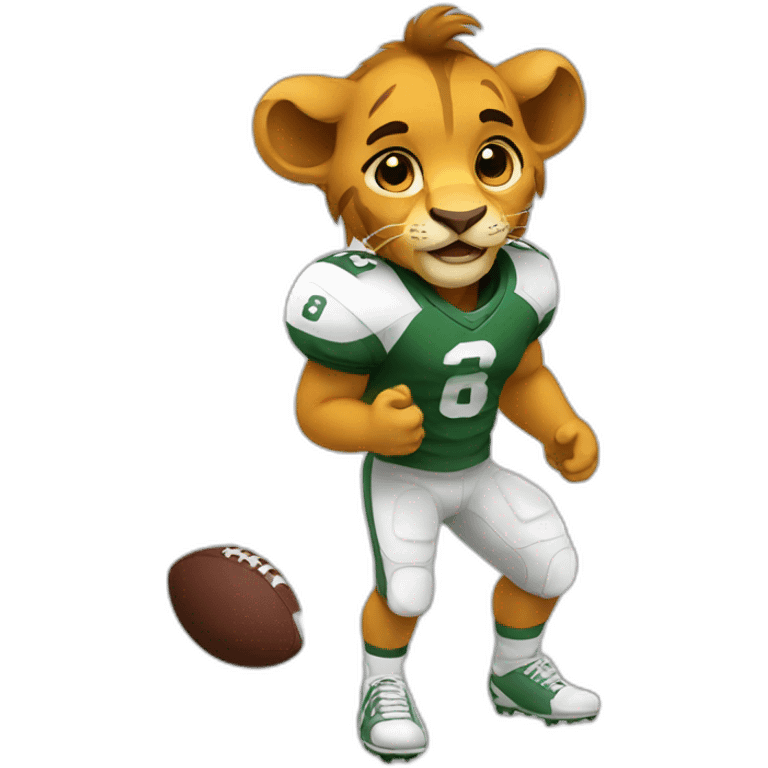 simba as a football player emoji