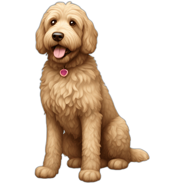 Labradoodle Dog Full Body emoji