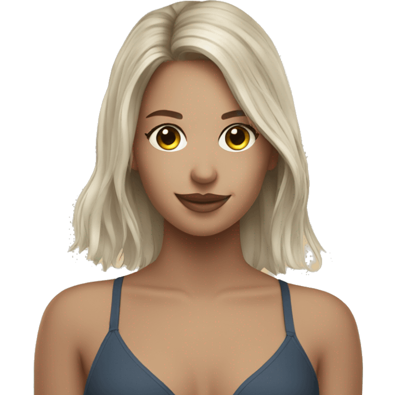 Kelsey hanging out at a beach emoji