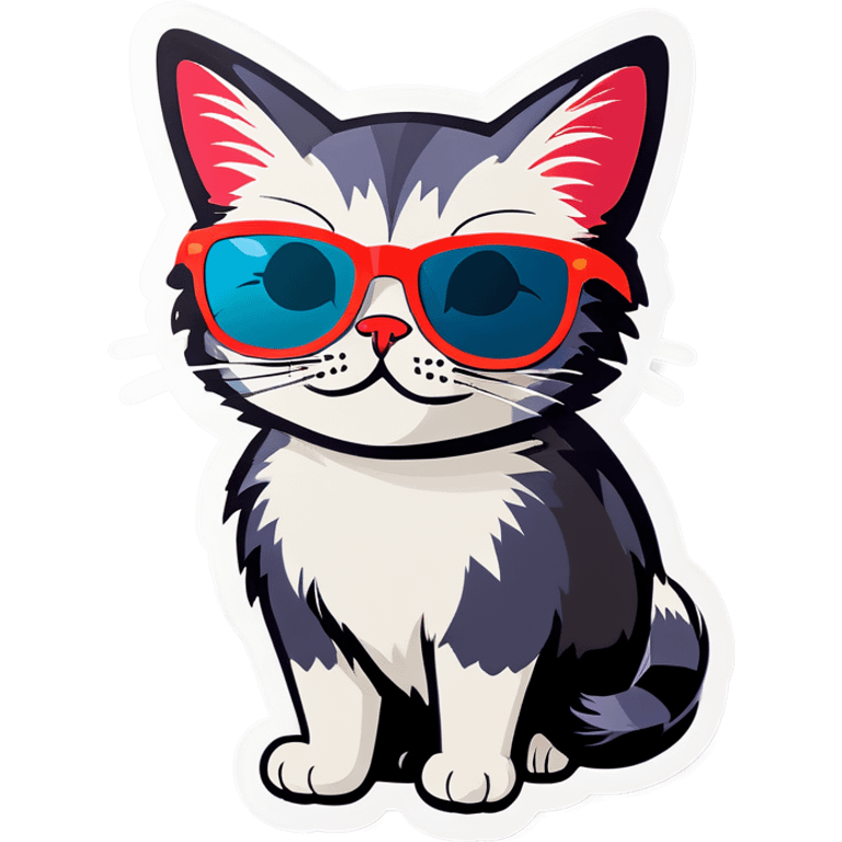 Cat with sunglasses emoji