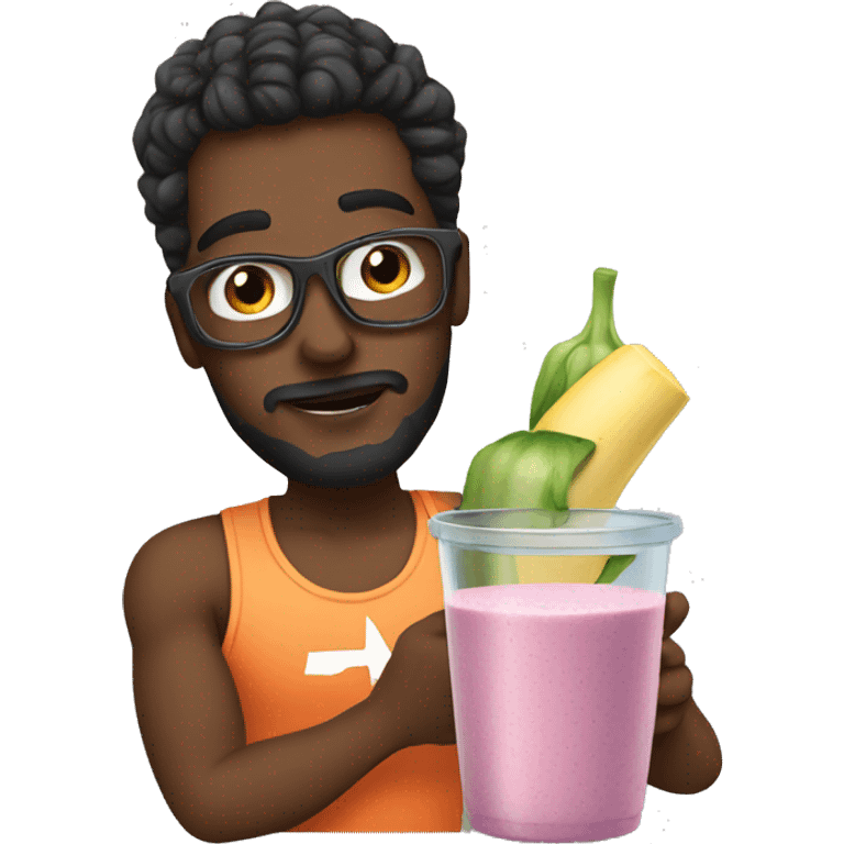 A rockstar making a smoothie  emoji