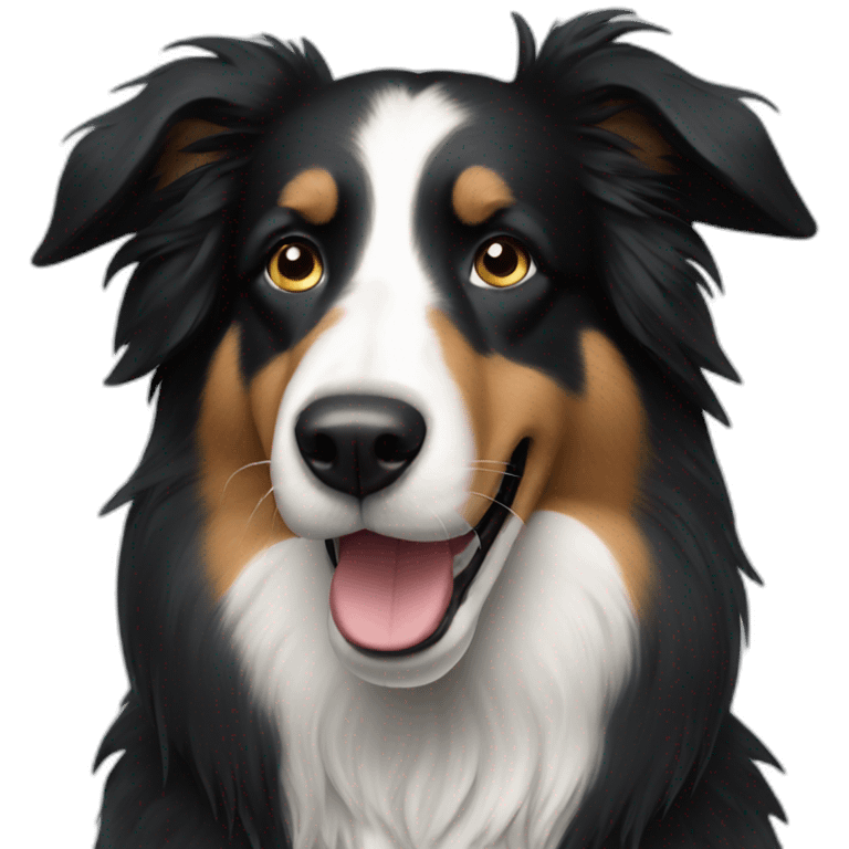 black collie emoji