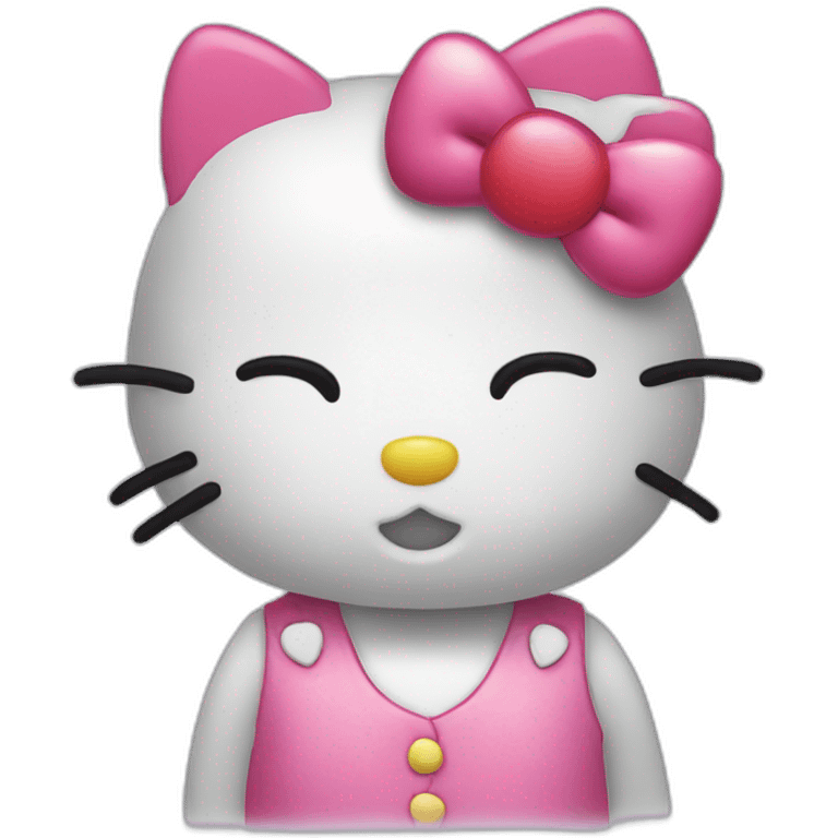 Hello kitty love emoji