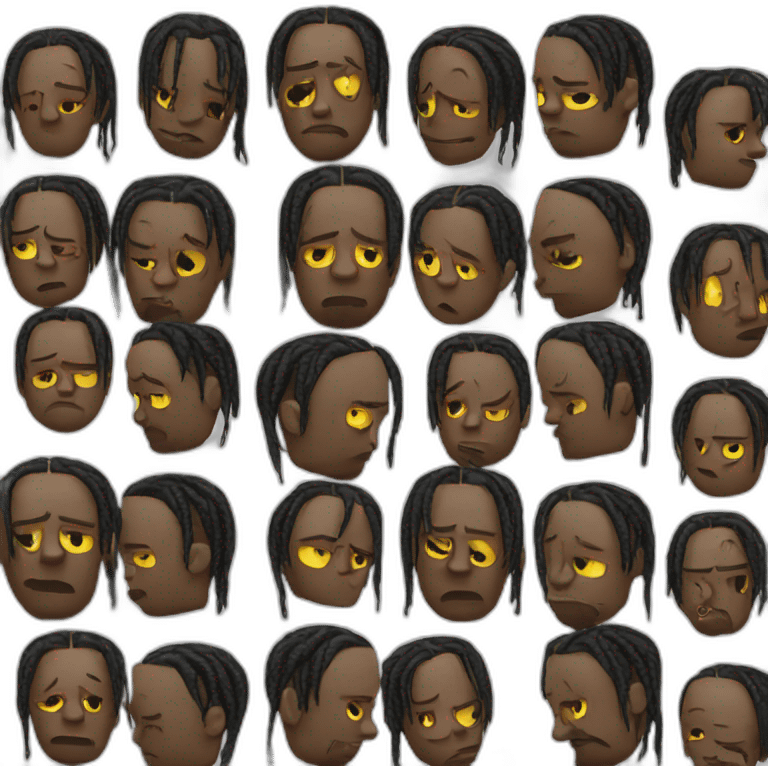 Travis Scott sad emoji