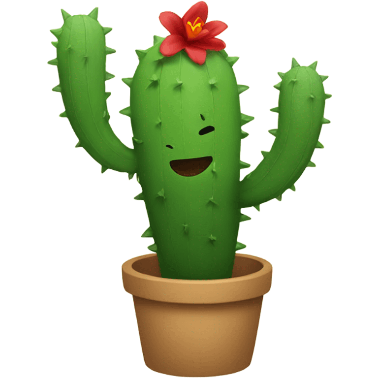 Dancing cactus  emoji