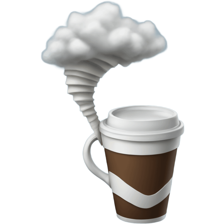 Tornado holding a cup emoji