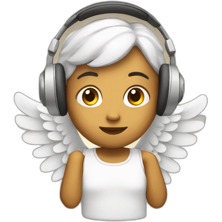 angel with headphones emoji