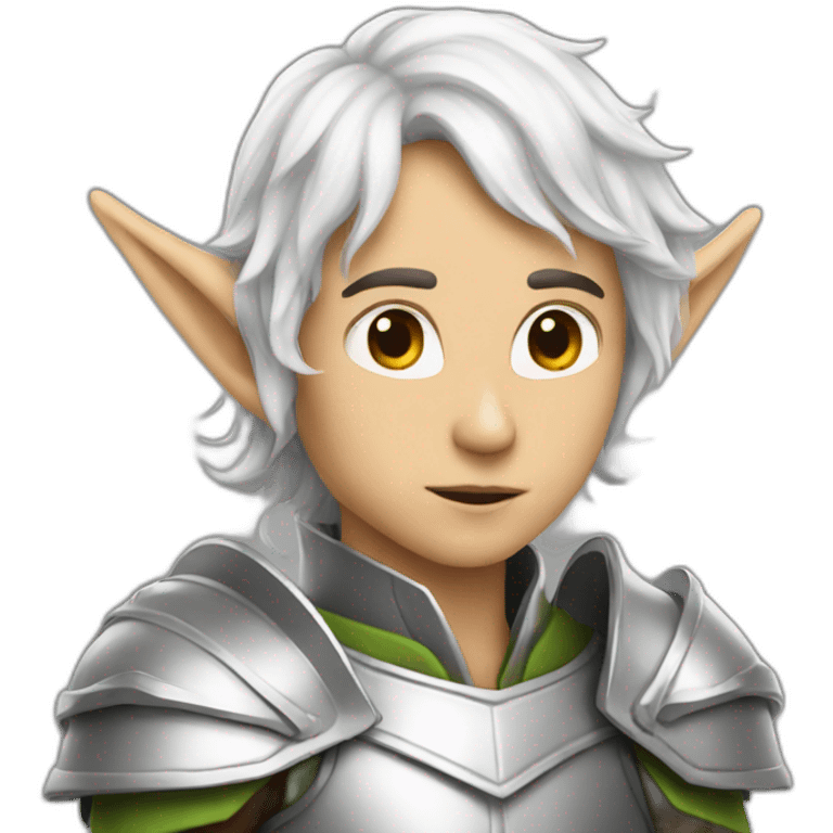 elf with silver armor emoji