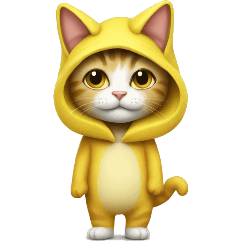 Cat in banana costume emoji