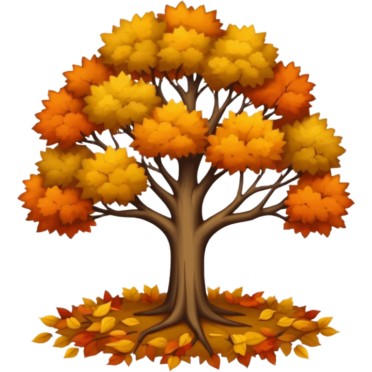 Autumn tree with no leaves emoji