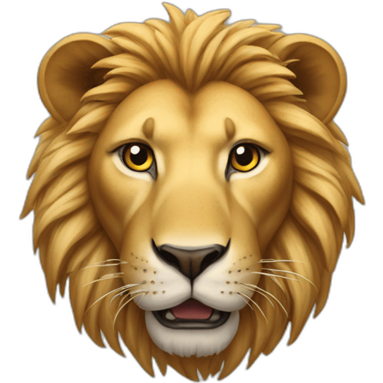 Lion Qui mange un caca emoji