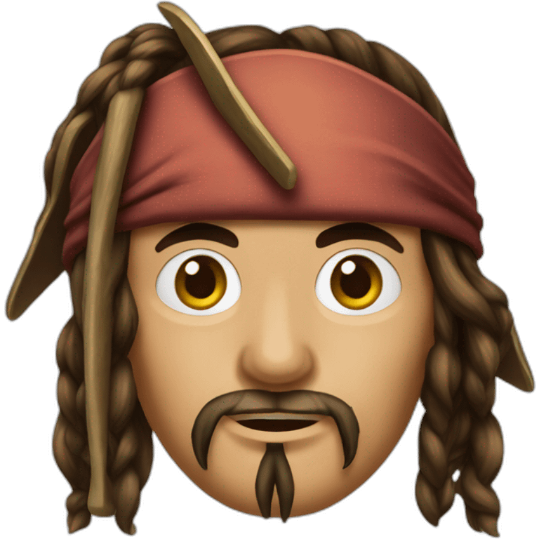 Jack Sparrow facing emoji