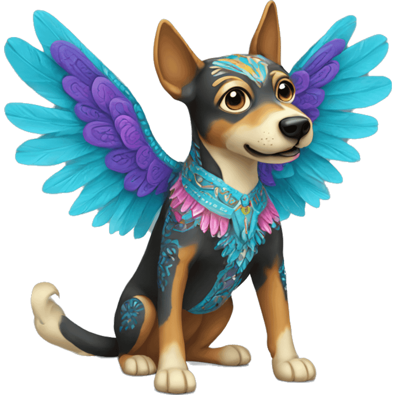 Alebrije dog with wings emoji