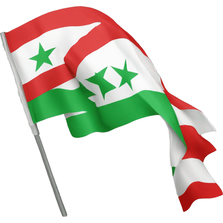 Flag of the Syrian revolution emoji