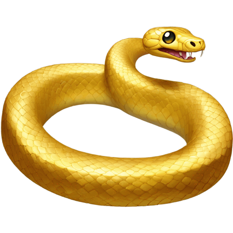 Golden snake emoji