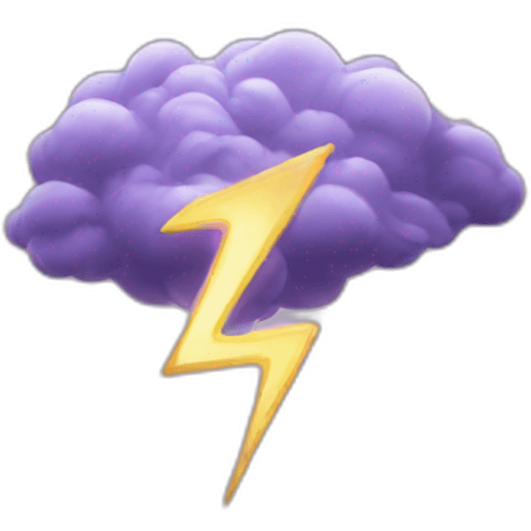 double lightning strike emoji