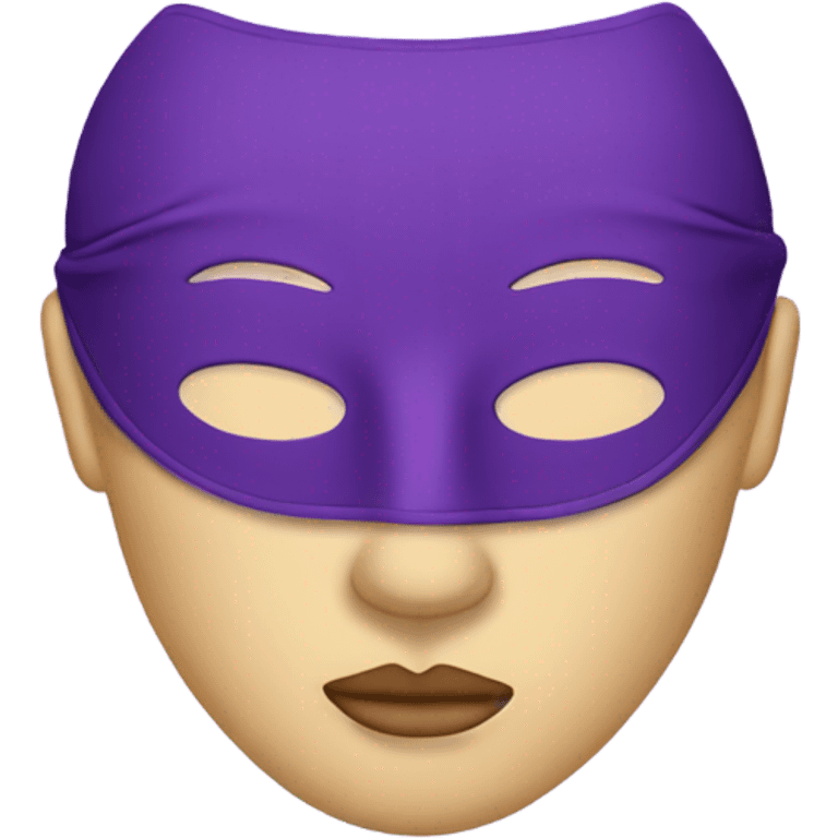 sleeping mask in purple emoji