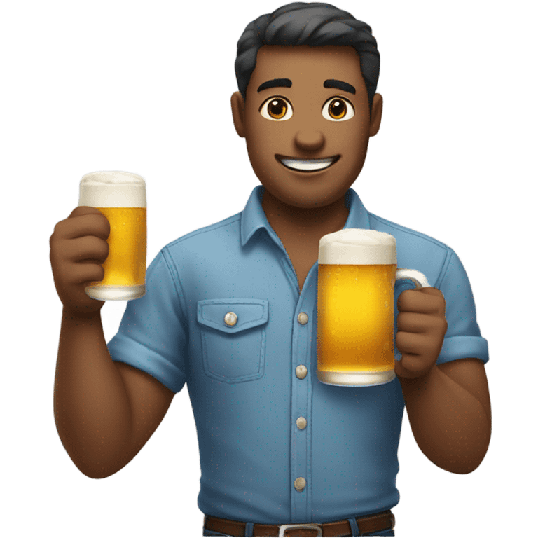 male in shirt meme photo drinking beer emoji