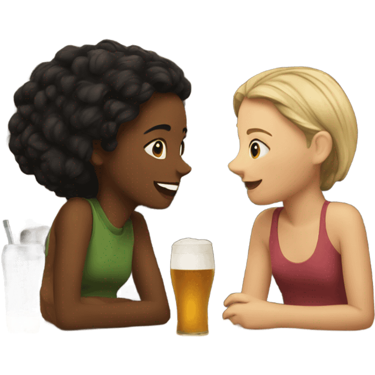 2 girls at the pub emoji