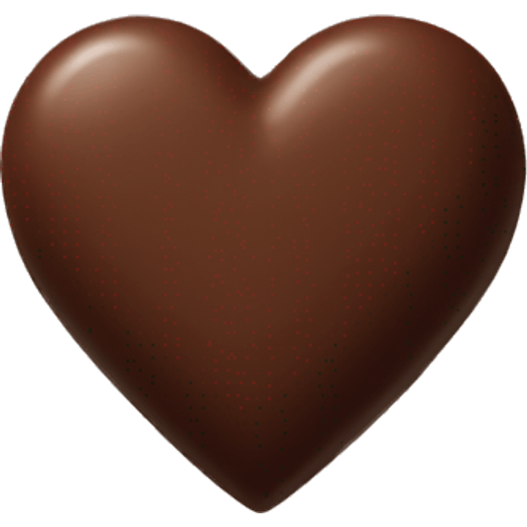 Chocolate heart emoji