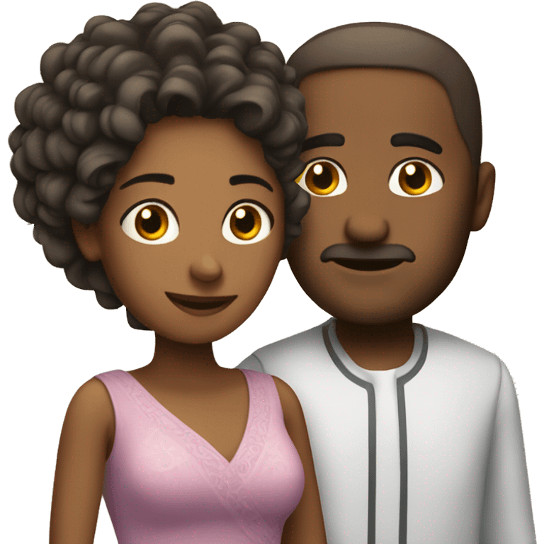 Una pareja abrazada  emoji