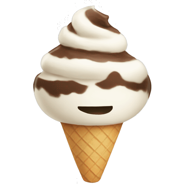 Coconut ice cream  emoji