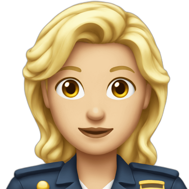 female boat captain blonde old emoji