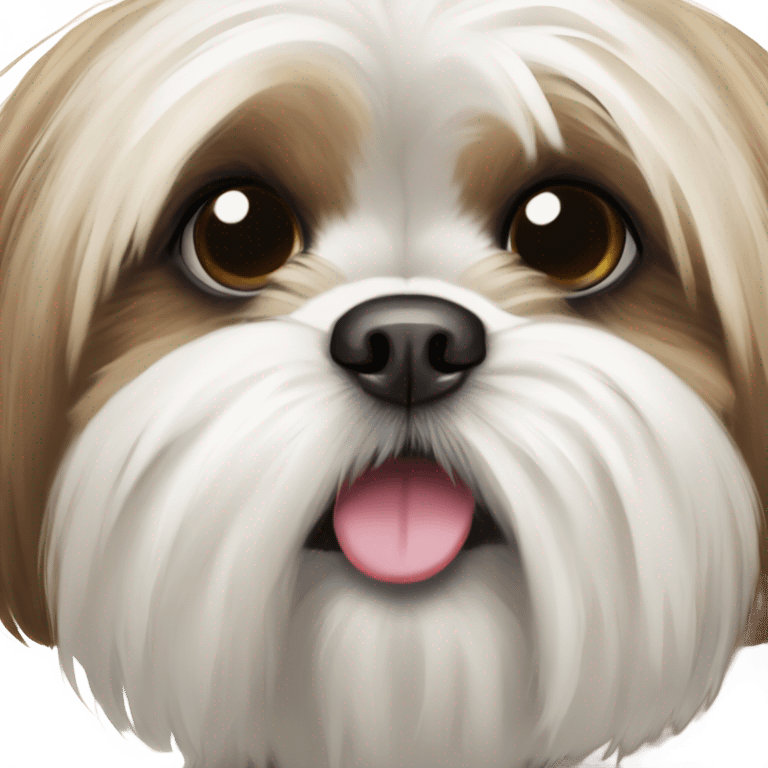 Shit tzu Dog  emoji