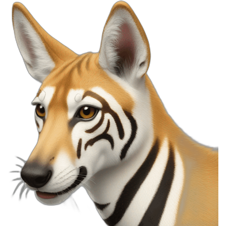 Dingo zebra hybrid emoji