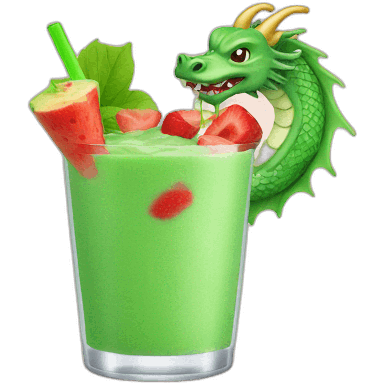 chinese dragon drink smoothie emoji