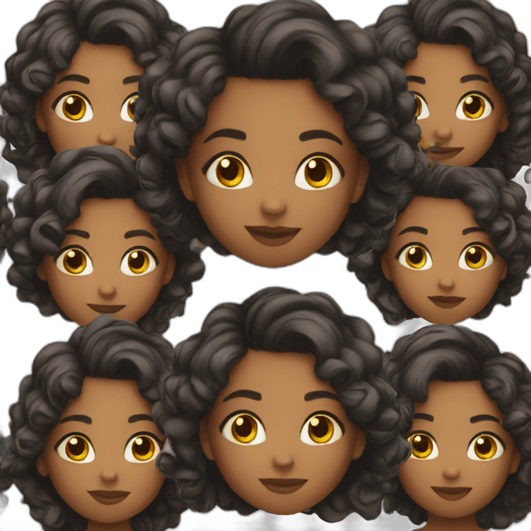 beautiful young black girl emoji