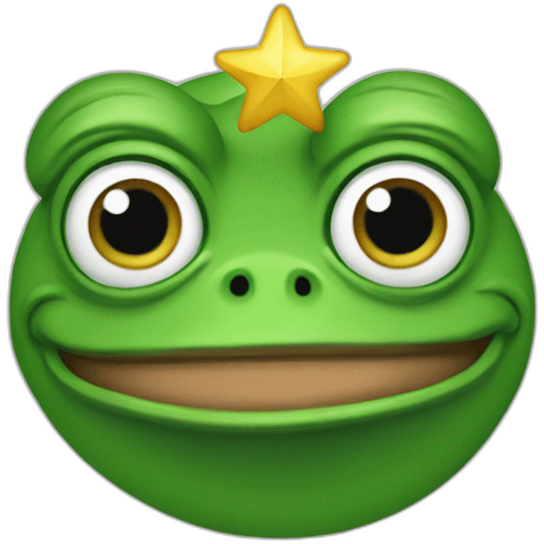 pepe the frog with star eyes emoji