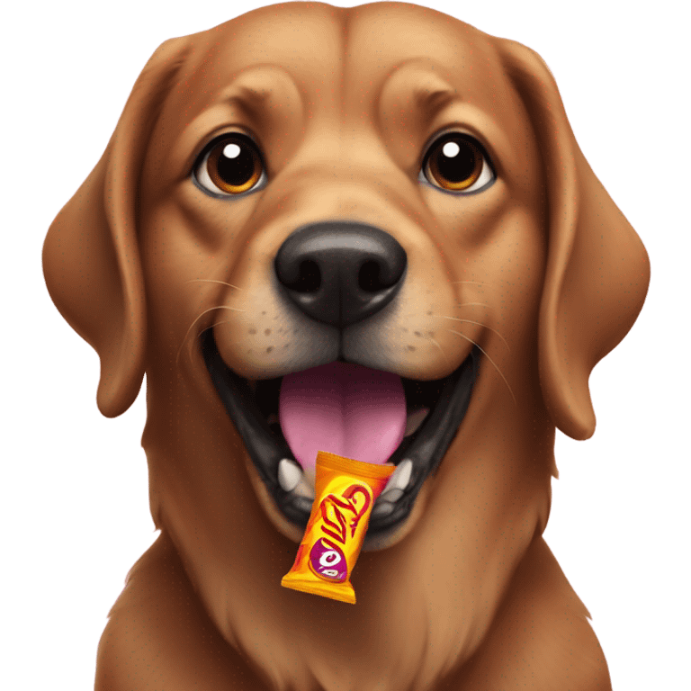 dog eating takis emoji