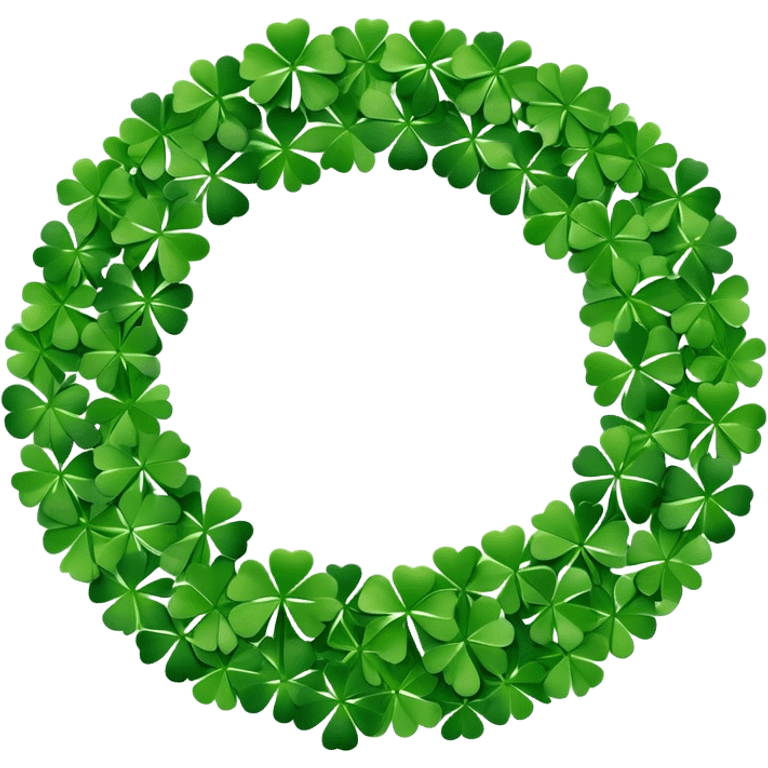 St. Patrick's day wreath emoji