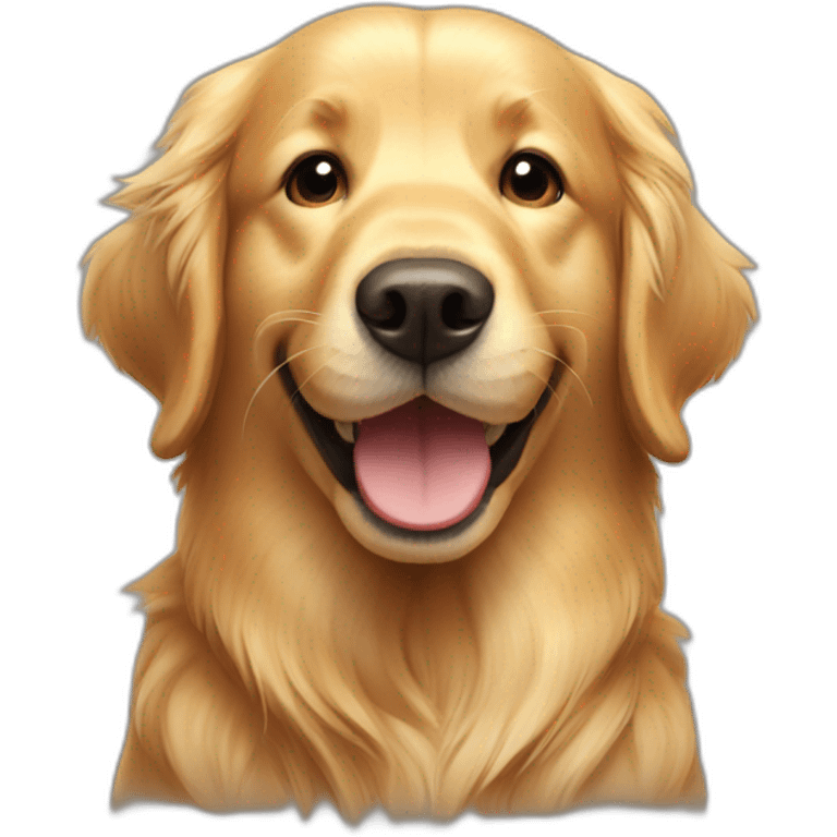 happy Golden retriever  emoji