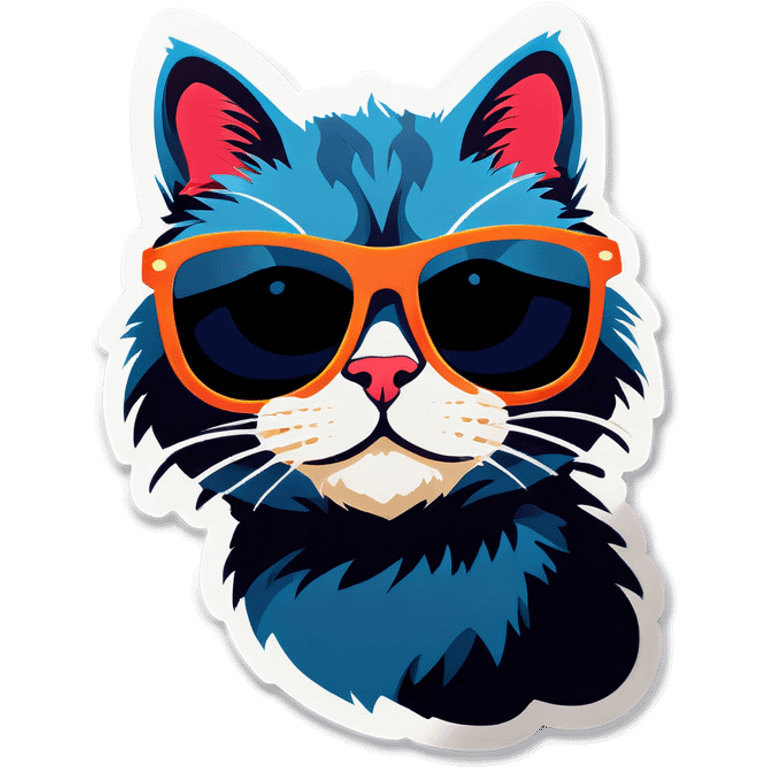 Cat with sunglasses emoji