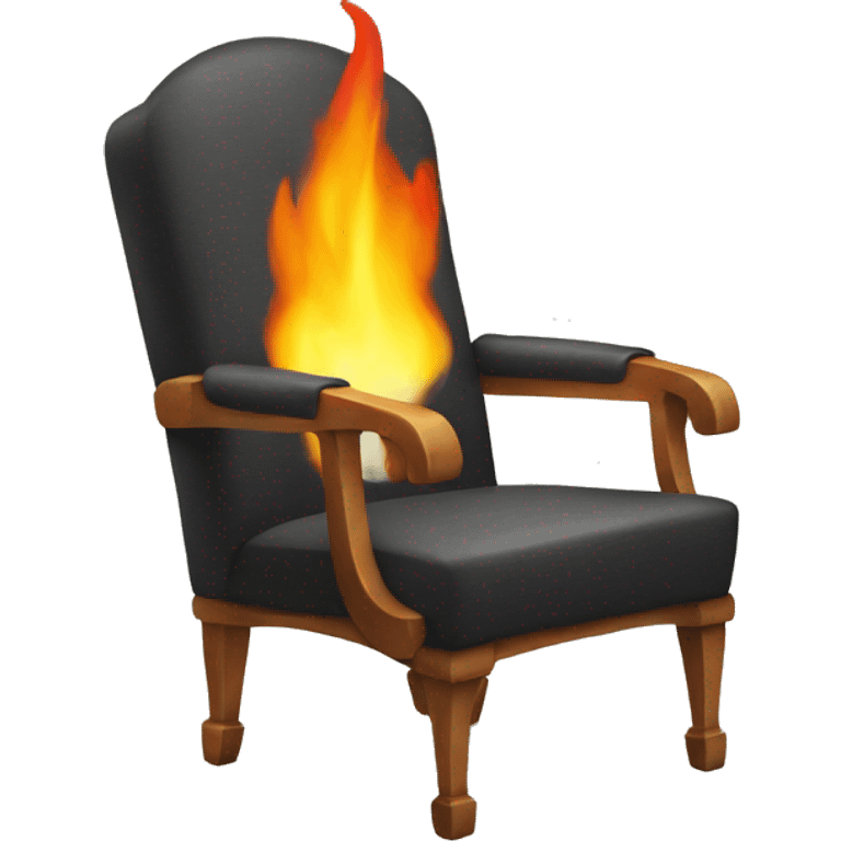 chair on fire emoji