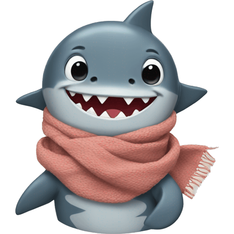 shark with scarf emoji