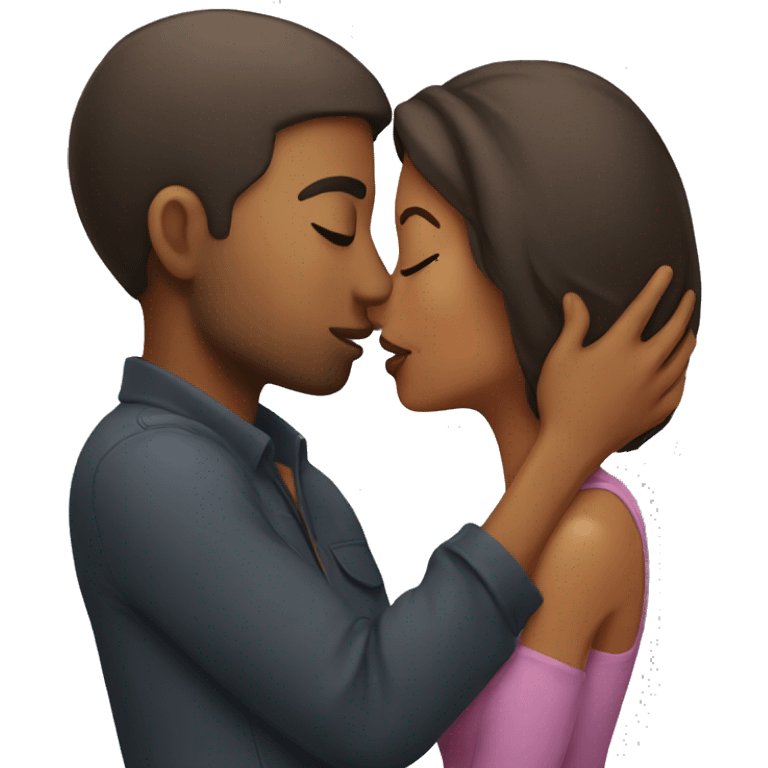 Man Kissing woman emoji